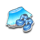 水色蝴蝶结短裙 缩略图