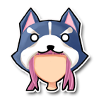 蓝色哈士奇帽 缩略图