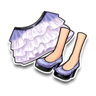 淡紫渲染褶裙 缩略图