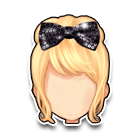 纯黑洋娃娃发饰 缩略图