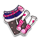 爱心斑斓短裙 缩略图