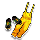 金色背带裤 缩略图