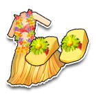 夏威夷风情红花环服饰 缩略图