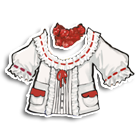 白底褶花泡泡上装 缩略图