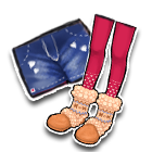 超短裤配粉色长袜 缩略图