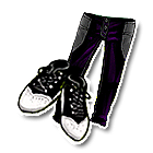 紫色侧口袋牛仔裤 缩略图