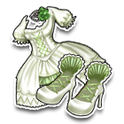 翠绿公主婚纱套裙 缩略图