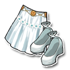 白色摆裙配水晶鞋 缩略图