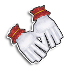 红尾碎花丝白手套 缩略图