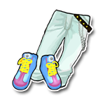 金属链带配单层裤 缩略图