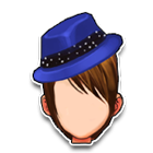 蓝色贝雷发型 缩略图