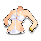 白色绑带比基尼上装 缩略图