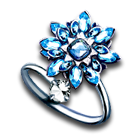蔚蓝水晶舞蹈戒指 缩略图