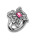 蝶心红宝订婚钻戒 缩略图