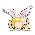 粉嫩兔耳朵发饰 缩略图