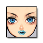 蓝色妖姬脸 缩略图