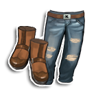 简约仔裤配筒靴 缩略图