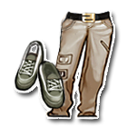 浅色双侧口袋长裤 缩略图