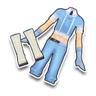 蓝色深情男套装 缩略图