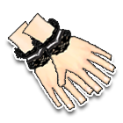 黑色蕾丝花边手套 缩略图