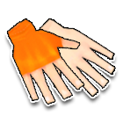 鲜橙色手套 缩略图