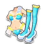 海蓝色比基尼服饰 缩略图