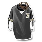 黑色V领T恤两件套 缩略图