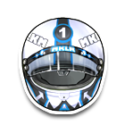 精致蓝白头盔 缩略图