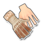 卡其色尼卡毛料单手套 缩略图