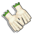 青草绿花边手套 缩略图