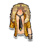 豹纹皮草领帅气短装 缩略图