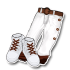 白色毛绒裤 缩略图