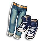 九分仔裤配高邦休闲鞋 缩略图