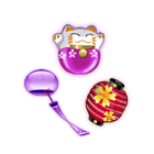 喜庆招财猫前景 缩略图