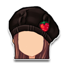 草莓黑色小礼帽 缩略图