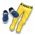 简约黄色长裤 缩略图