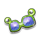 时尚绿点蛙眼镜 缩略图