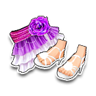 紫鸢花开塔裙 缩略图