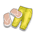 亮黄色活力五分裤 缩略图