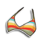 彩虹比基尼上装 缩略图