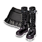 黑色小褶短裙 缩略图