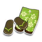 繁花朵朵绿色沙滩裤 缩略图