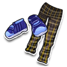 灰黄缤纷长裤 缩略图