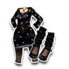 妩媚碎花紧身套裙 缩略图