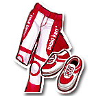 红色赛车服下装 缩略图