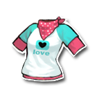 爱心两件套配粉丝巾 缩略图