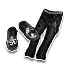 黑色个性裤子 缩略图