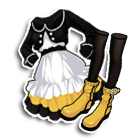 黑色短款蕾丝套裙 缩略图