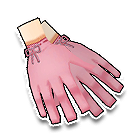 粉色绸缎手套 缩略图