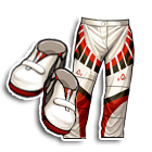 新款白色赛车高弹皮裤 缩略图